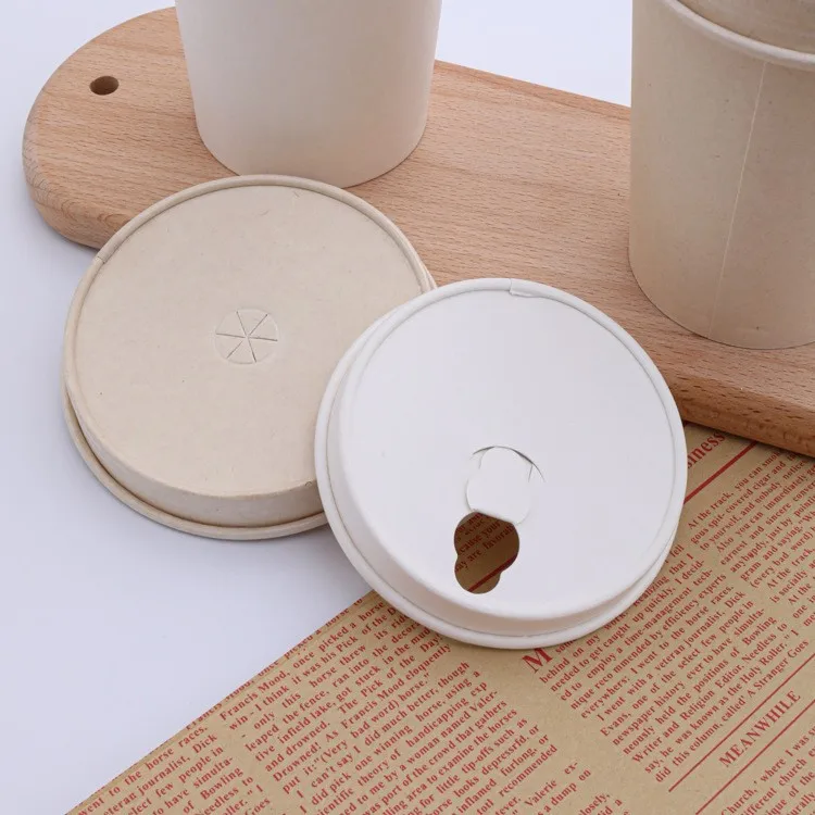 Factory price biodegradable paper cups PLA coated  coffee cup with lid to go cups  eco friendly  all kinds of size