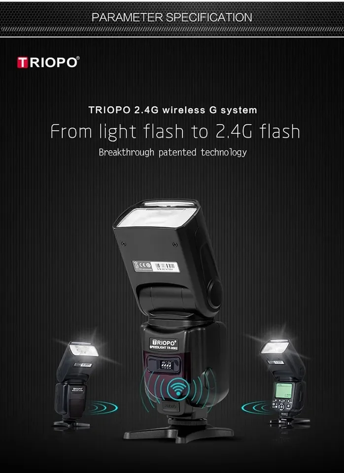 TRIOPO TR-950 II G4Trigger. Вспышка Speedlite universel manuel