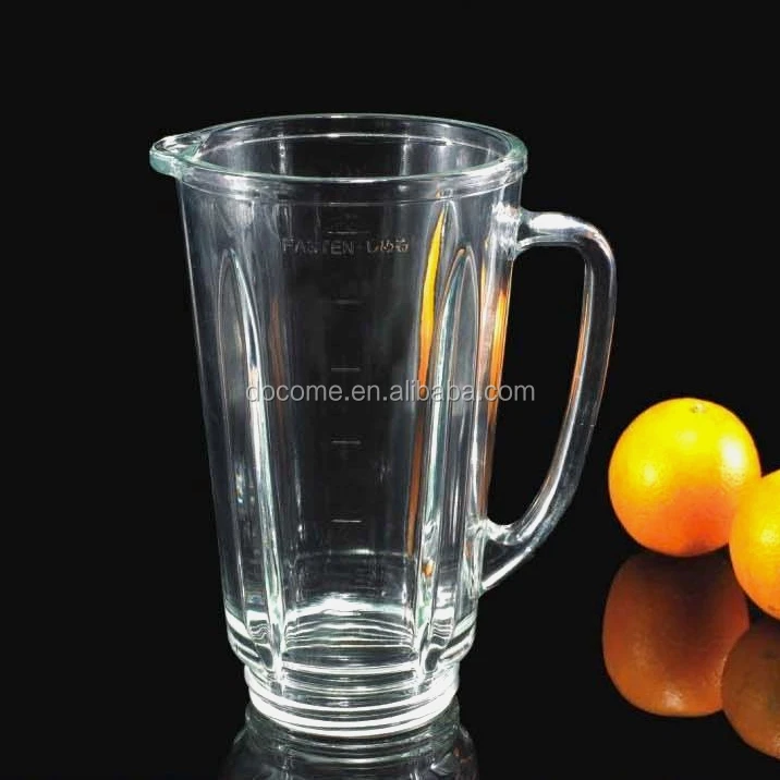 Juicer Glass Jar: 1.5 Liter Soda Lime Glass Tall Beaker Cup for National 210 Blenders Blending and Mixing Use