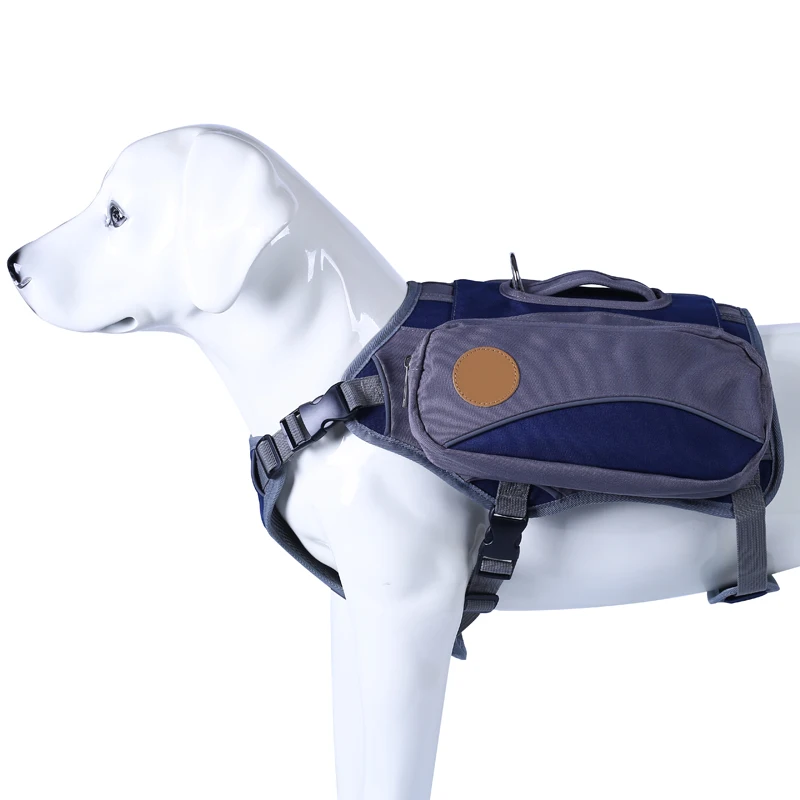 Wholesale Supplier Wear Resistant Pet Carrier Nylon Dog Walking Adjustable Saddle Bag Sport Dog Backpack Harness