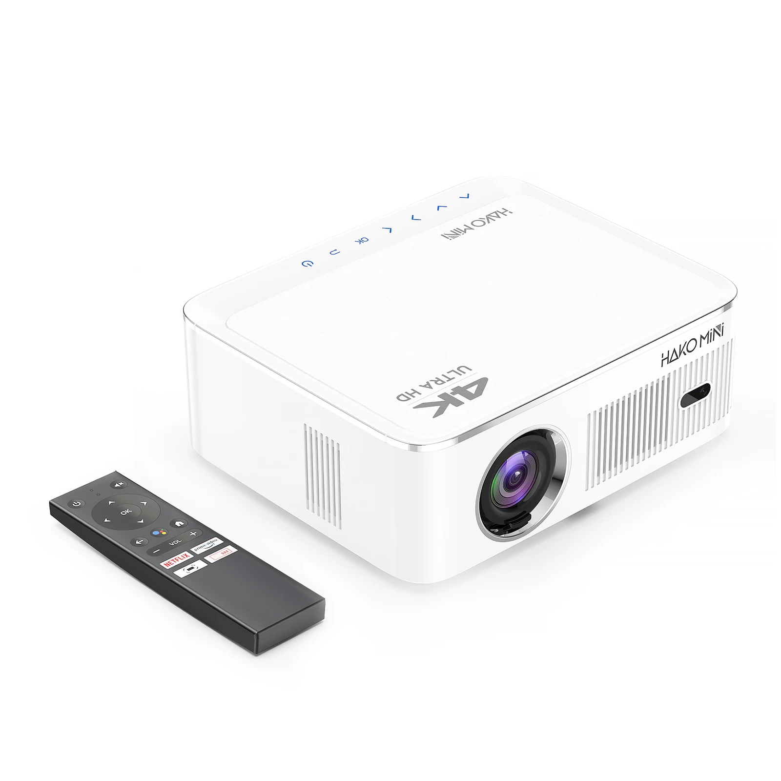 2023 New LCD android Smart tv projector USB support Home Theater Prime Video TV projector google certified