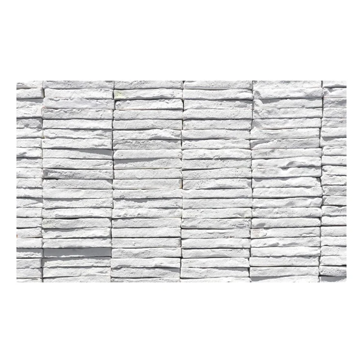 Восстановленные белые кирпичи глина крошечные шпон