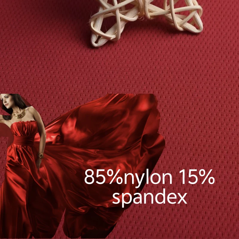 85% nylon15 % спандекс дышащая мягкая впитывающая влагу спортивная рубашка трикотажная ткань окрашенная Одиночная Одежда для девочек Купальники Платья