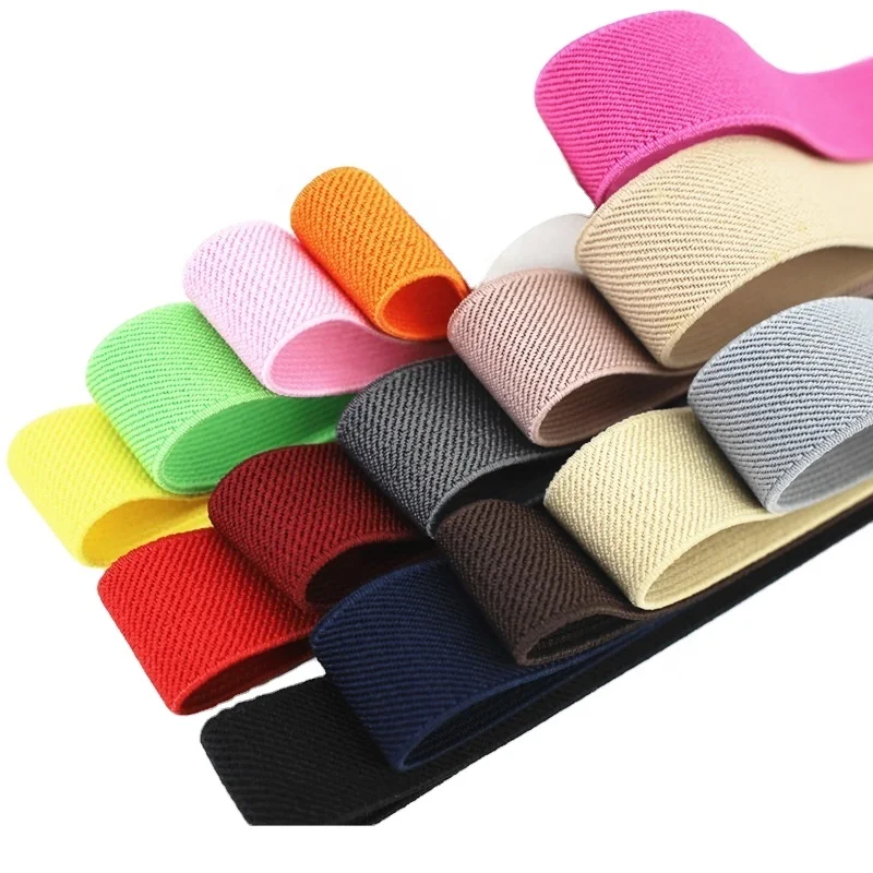 Polyester Spandex Customized Elastic Heavy Stretch High Elasticity Sewing Elastic Band Cord for Wigs Pants Underwear DIY Craft
