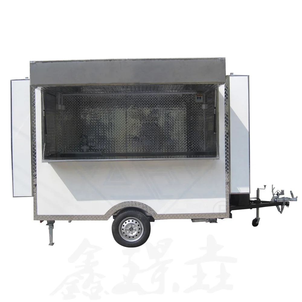 chinese rolling food cart market tricycle cart freezer food pommes frites food truck
