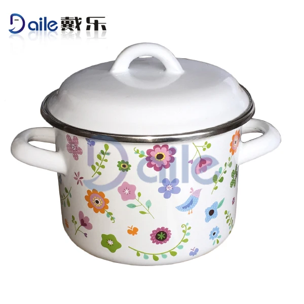 Cheap hot sale top quality non-stick casserole restaurant deep enamel soup pot