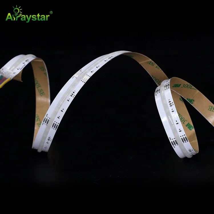 Newly Released SMD FCOB LED Strip Light Slim 10mm High Brightness Dotless 12V 24V COB LED Strip CRI90 320 LEDs 2022