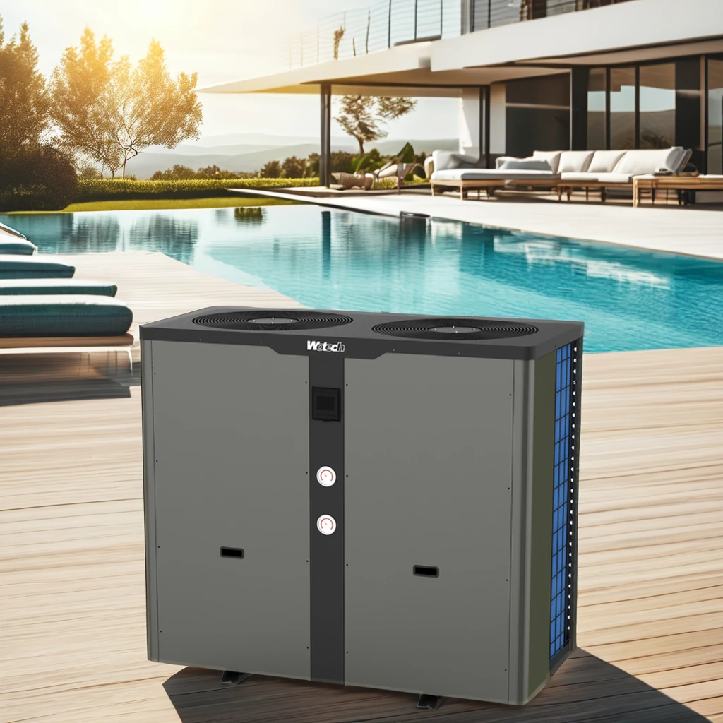 Тепловой насос для бассейна R32 мощностью 45 кВт 380 В 3/ч