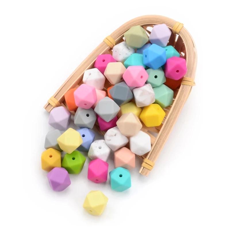 Legenday wholesale Soft Chew Toy Baby Food Grade 12mm 14mm 15mm 19mm 20mm Silicone Teething toy Baby Teether silicone focal bead