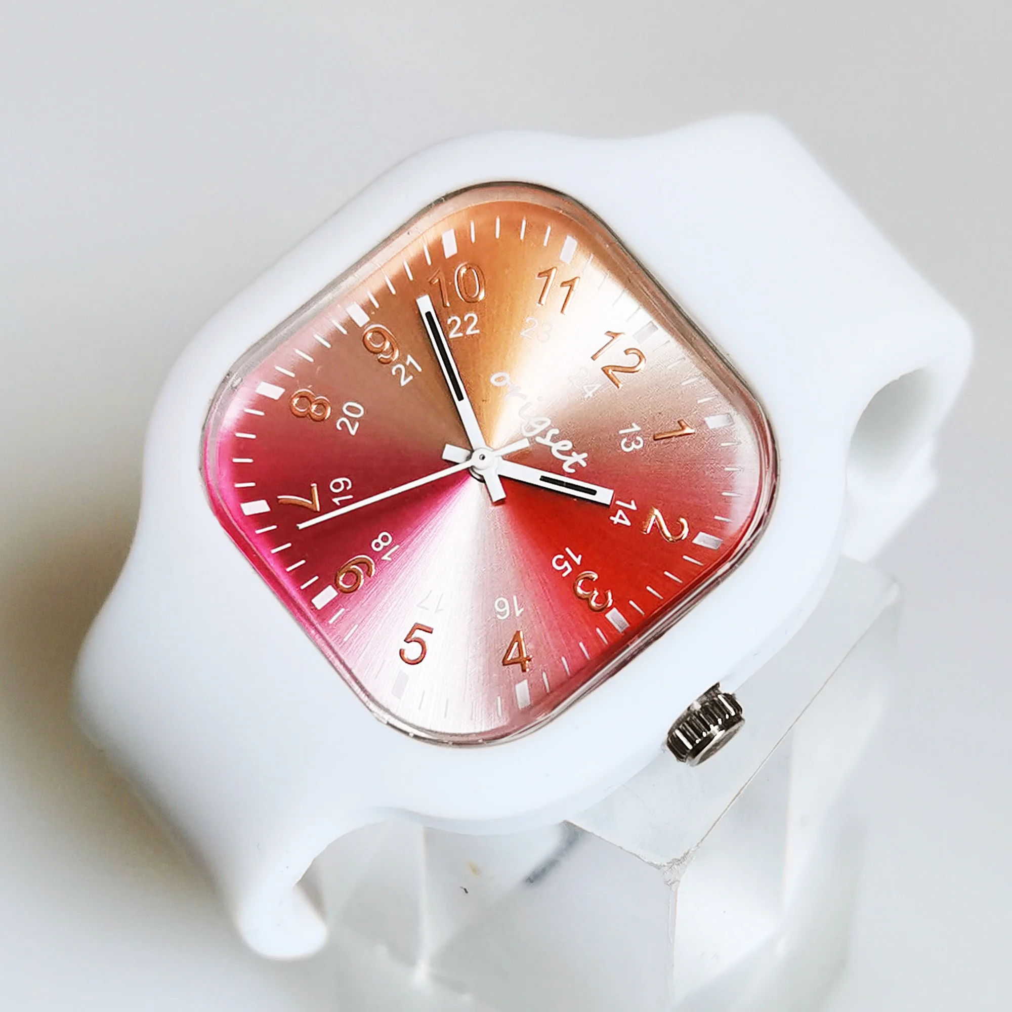 own logo printed Silicone Medical 24 hours military time big numbers nurse watches wholesale custom logo watches no minimum