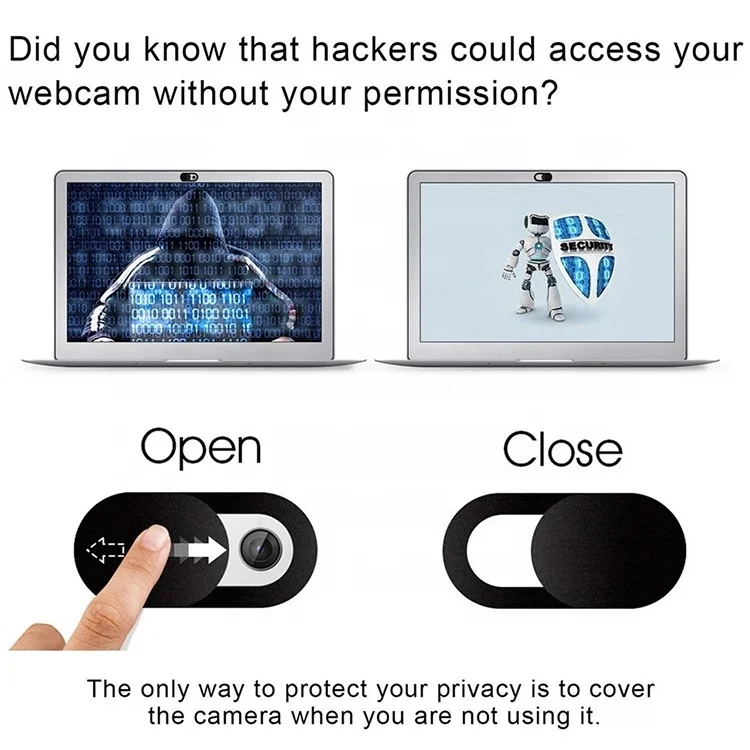 Custom Logo Laptop Webcam Cover Slider ABS Plastic Webcam Privacy Cover