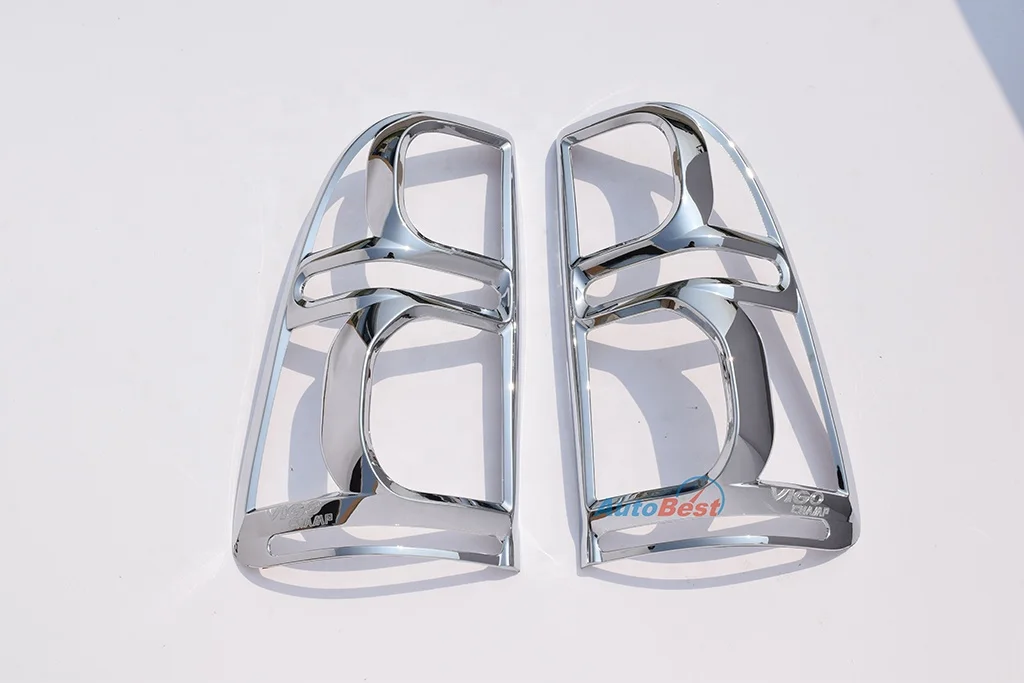 ABS CHROME TAIL LAMP COVER TAIL LIGHT COVER FOR TOYOTA HILUX VIGO CHAMP 2012-2015