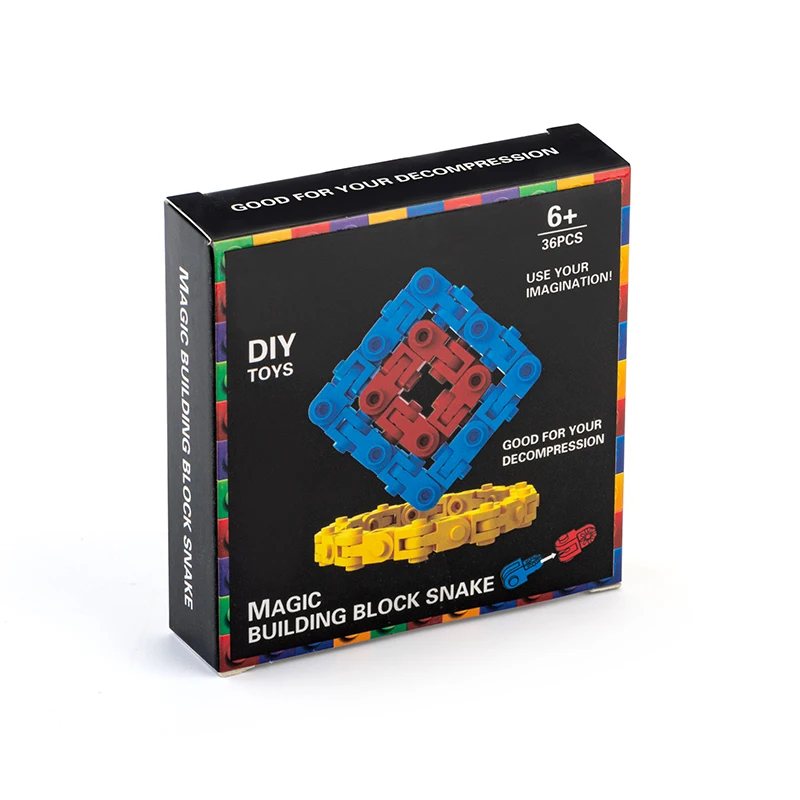 
36 sections educational Magic DIY lego building blocks snake puzzle toys 