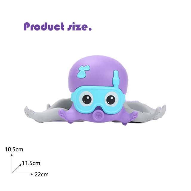 top amphibious toys pull line walking octopus wind up toy baby bath toy
