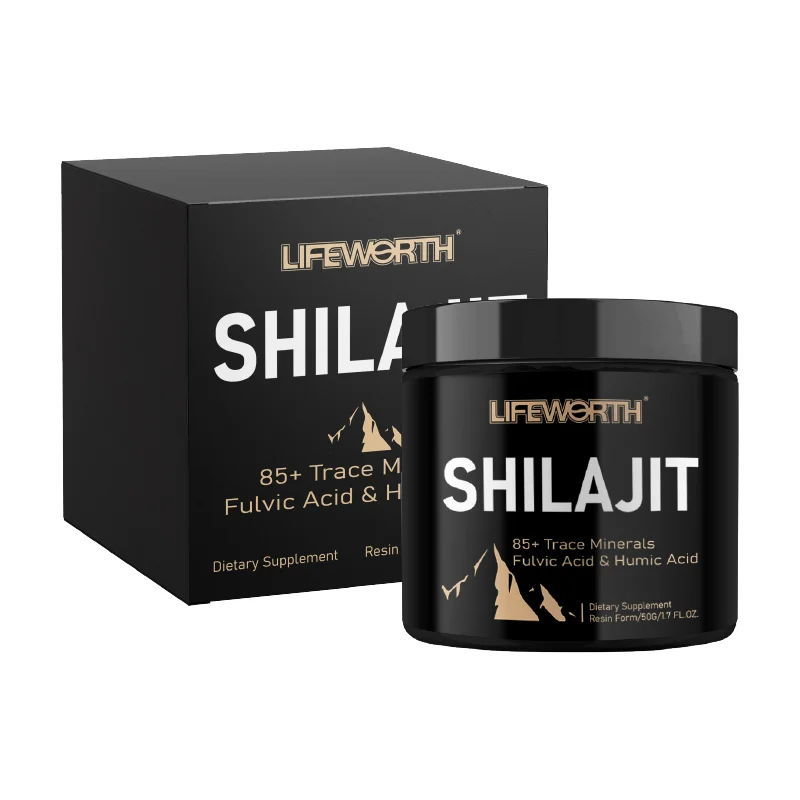 Lifeworth shirajit resin himalayan 85+Fulvic acid trace mineral supplements supports the metabolic immune system