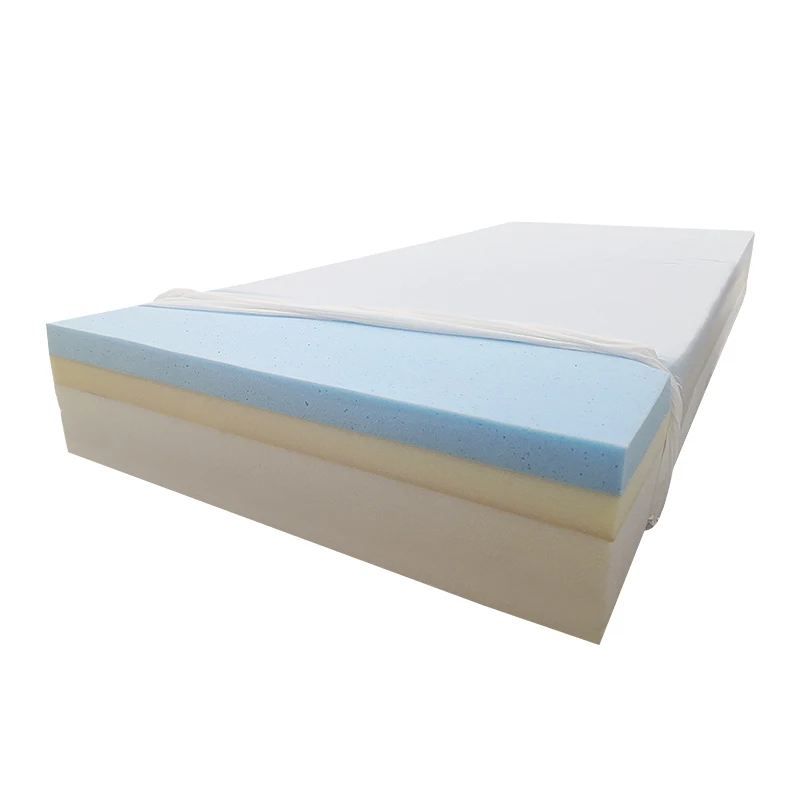 Высокая Устойчивость пены 10 дюймов роскошная 3-х слойные высокой плотности из вискозы с пенным матрасом латекса повторяющий форму тела