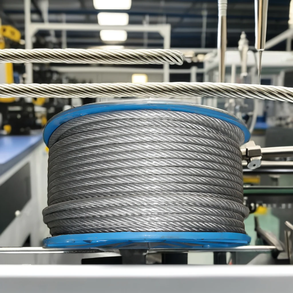 2mm  3mm 4mm 5mm 6mm 8mm 10mm 6x7+FC Galvanized Steel Wire Rope