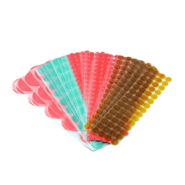 Red textured paper high temperature resistant adhesive stickers round round stickers green tape spraying powder spraying paint p