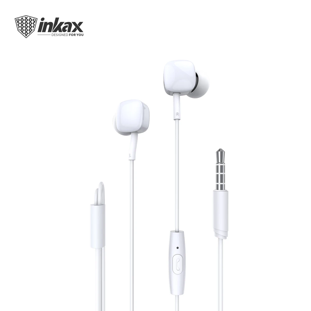 Inkax EP-11 3,5 мм поршневой палец in-ear проводные наушники Экстра бас спортивные наушники с микрофоном для мобильного телефона/музыкальное устройство