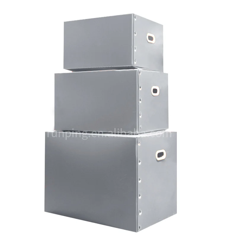 Factory hot customizable sheet folding corrugated plastic turnover  packaging box