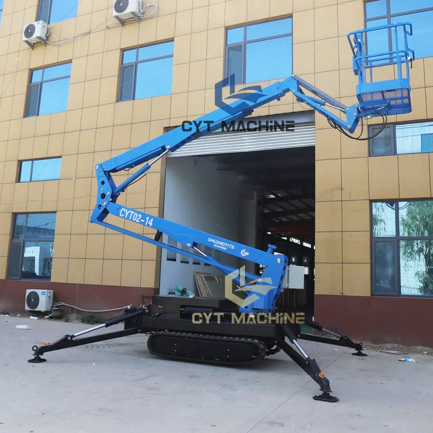 Factory Outlet 16M Hydraulic Trailer-Mounted Spider Boom Man Lift Aerial Platform Lift