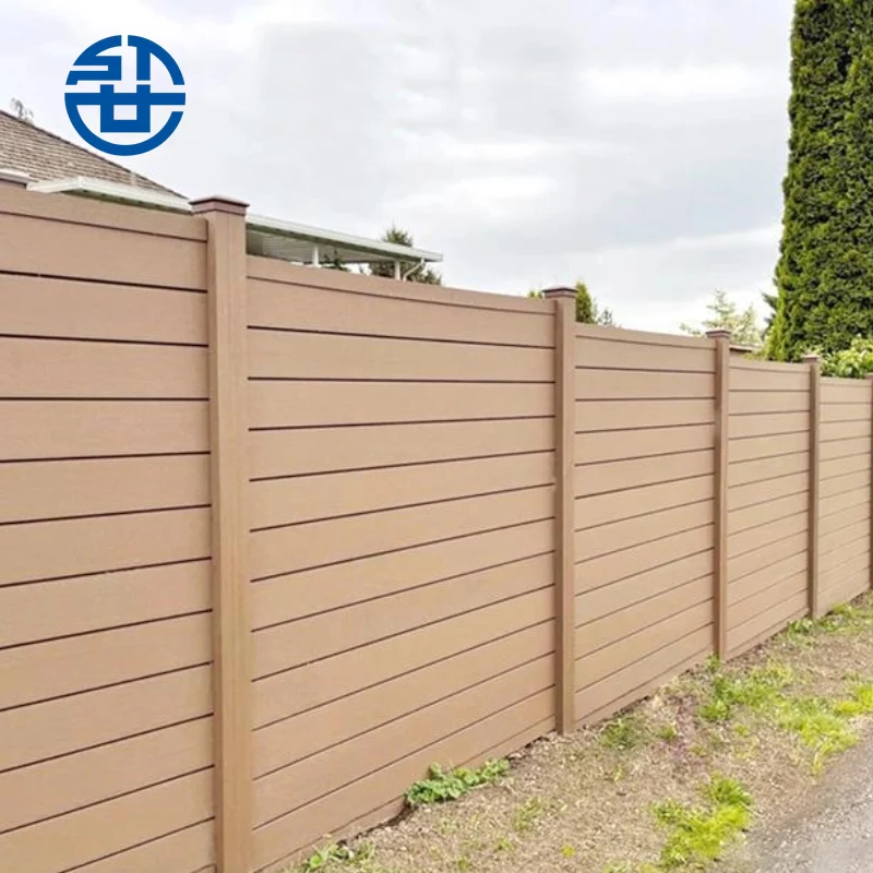 2023 New Design Wholesale Privacy Cheap High Uv-resistant Wpc fencing composite fence better than vinyl pvc fence