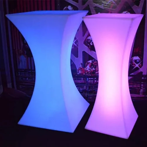 High Bar Table Party Illuminated Led Cocktail Table For Events