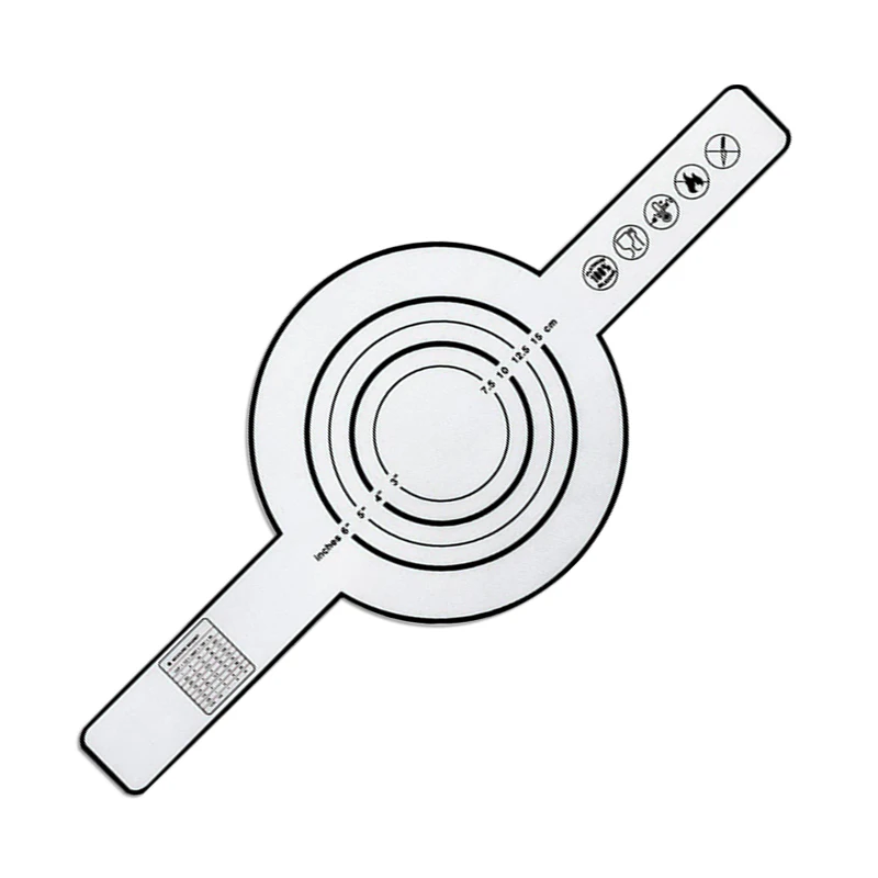 0.7mm oil-resistant non-stick platinum silicone baking mat Long handle silicone kneading mat