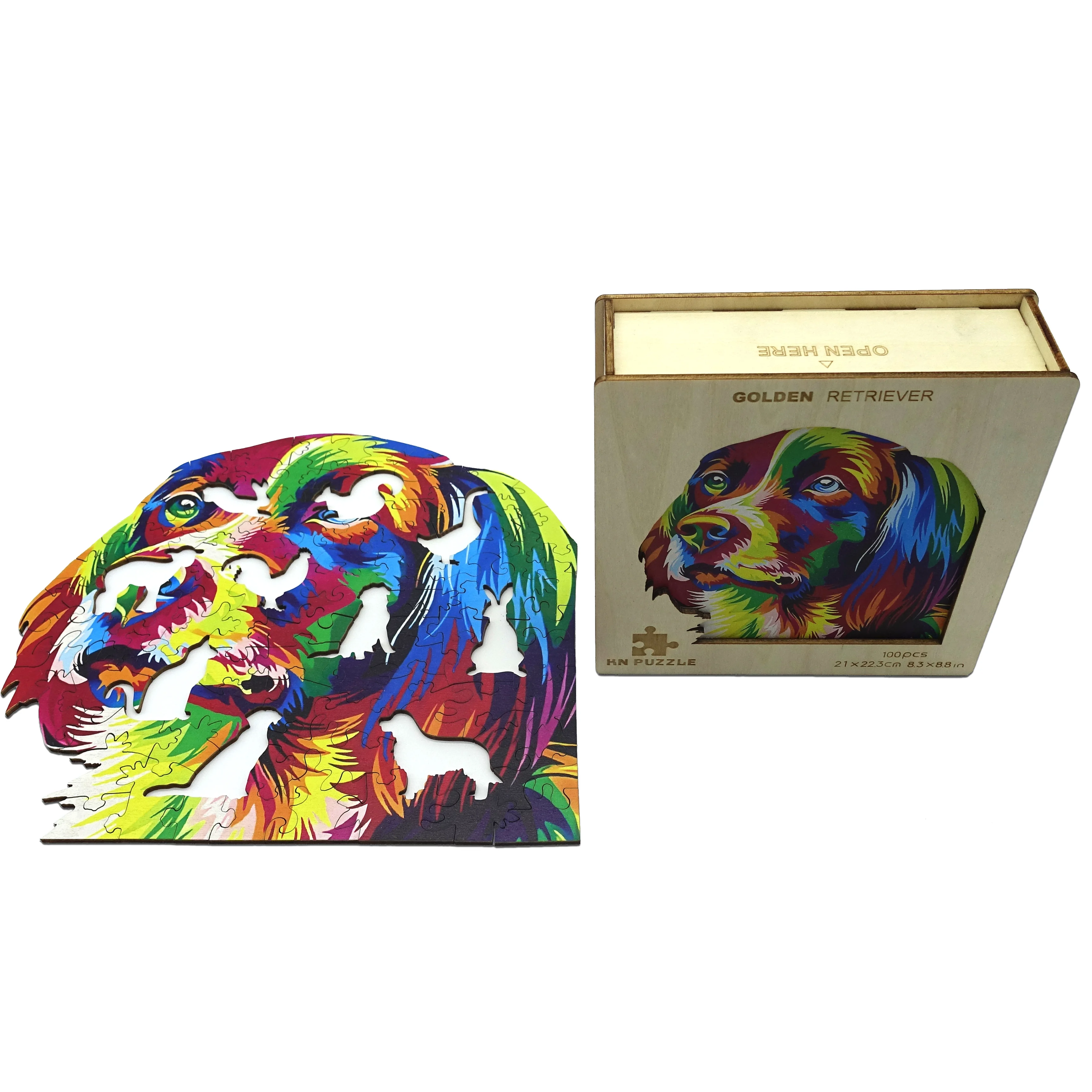 Wholesale Custom  Jigsaw Puzzle Identical Interlocking Printed Adult  Laser Cut Wood Animals Puzzle 3d Jigsaw Puzzle