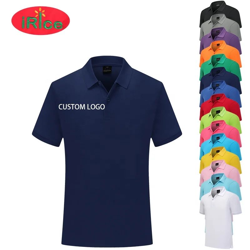 2024 Popular Custom 3D Embroidered Printed Sport Slim Fit Unisex Cotton Polyester work uniform unisex Golf Polo Shirt For Men
