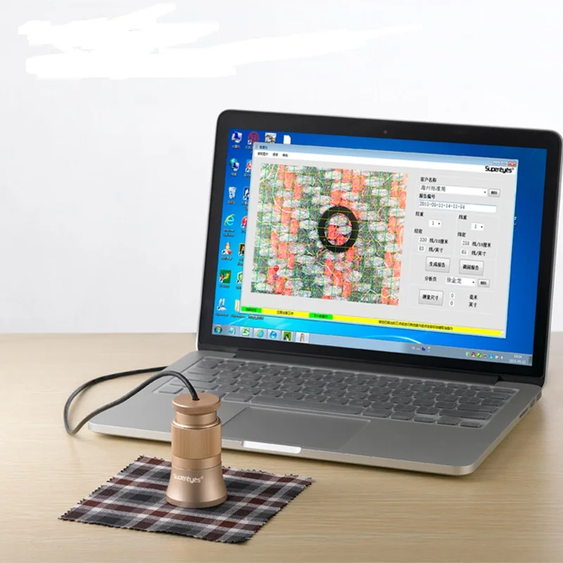 High efficient Supereyes C003 200X automatic textile fabric linen tester thread yarn analysis counter with zooming