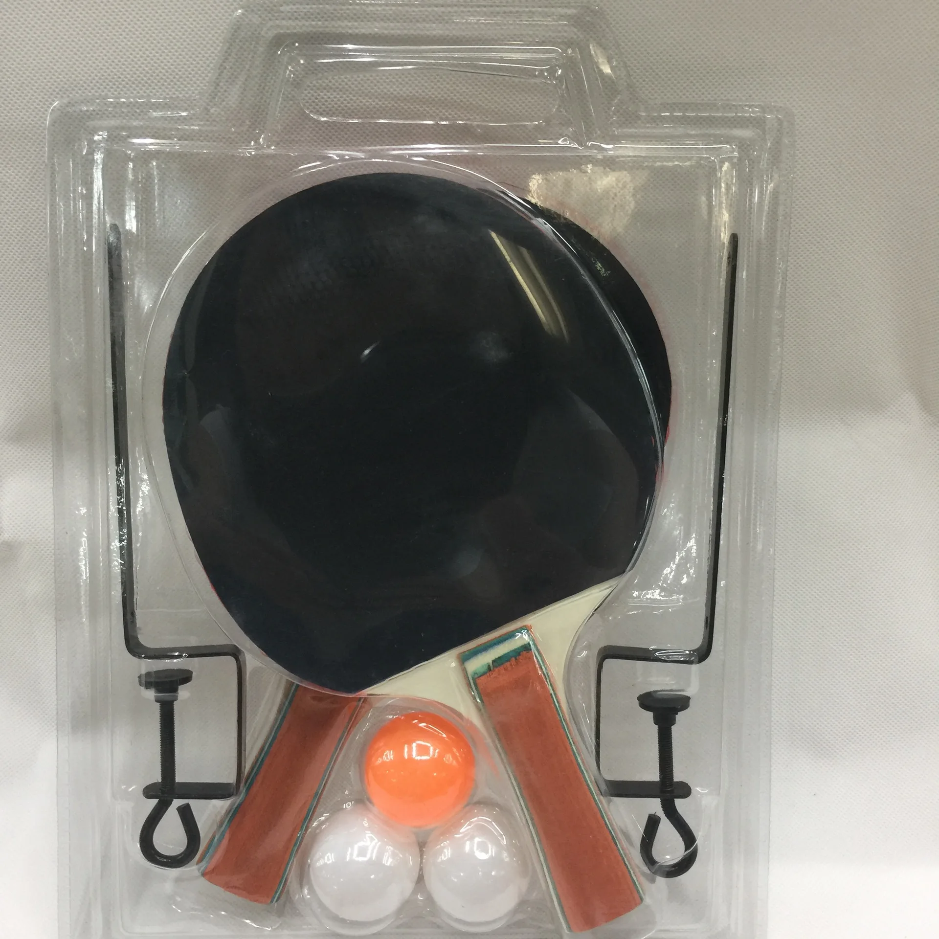 
Table Tennis Racket Set Lightweight Ping Pong Paddle Set with Table Tennis Net Set For Indoor Outdoor Training Competition 