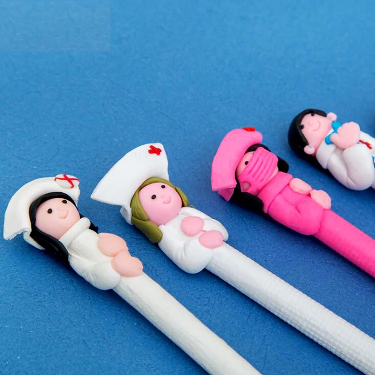 NP-006 advertising promotional custom pens doctors and nurses series soft clay pens