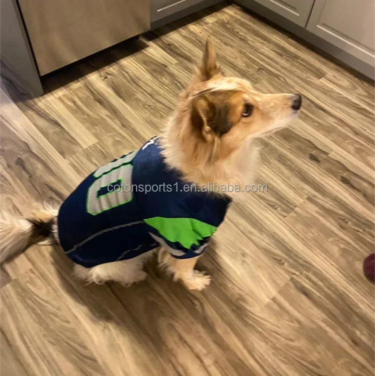 Best Seller 100% Polyester  sublimation printing pet supplies simply dog football clothes for dogs