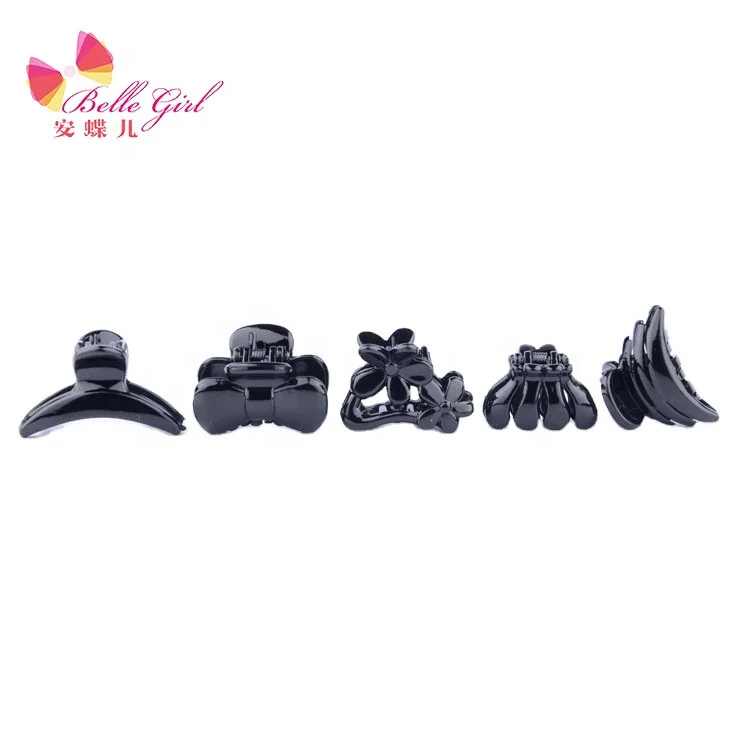 BELLEWORLD 2021 Korean style factory new fashion hair accessories clip women girls black banana hair clips  holder