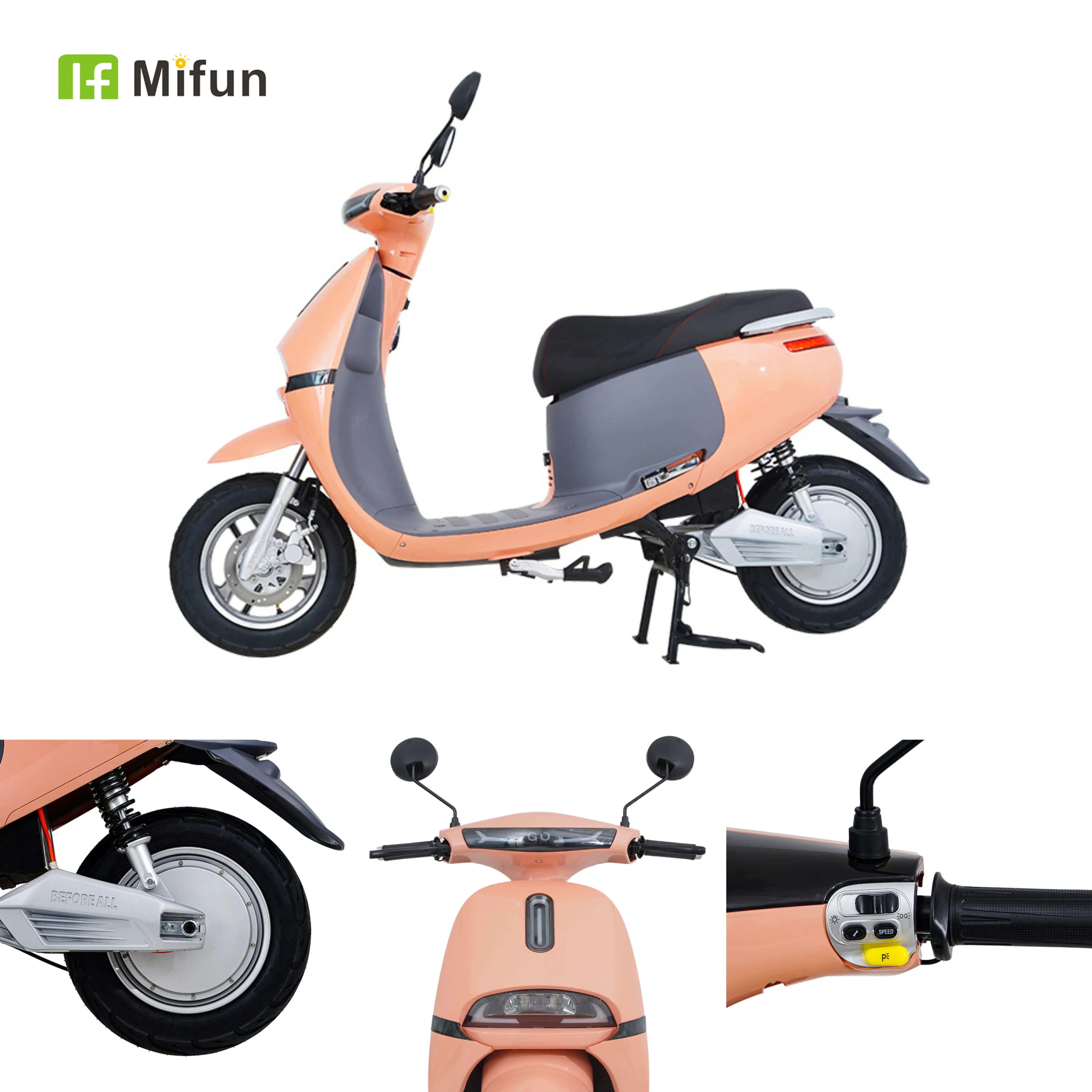 China mew design popular 1000W city coco safety motorcycle electric scooter for adults