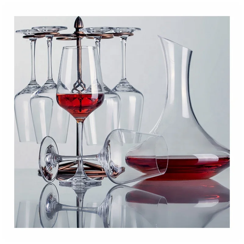 luxury Customized logo crystal wine glass bottle manufacturers drinking Cup crystal red wine glass gift set