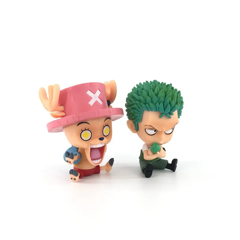 Anime One-Pieced Figures PVC Action Model Dolls Figure Toys Cute Luffy Nami Zoro Collection Brinquedos Full Set
