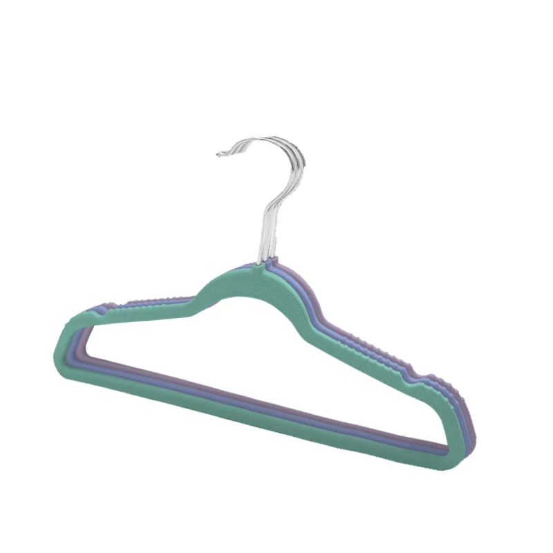 Simple Plastic Traceless Kids Coat Hangers for Children 360 Degree Hook Small Colorful Plastic Baby Clothes Hanger
