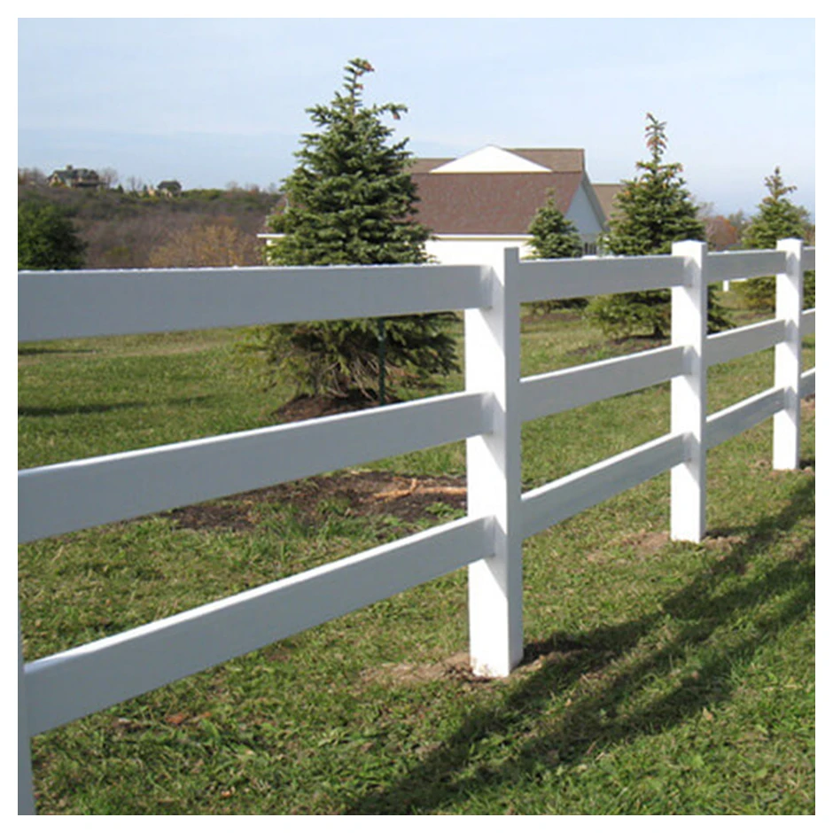 Fentech High Quality PVC Vinyl Horse Cattle and Dog Fencing Customized Trellis & Gates Design