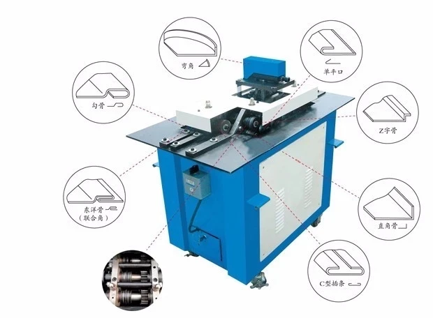SA-12HB Air duct Making Machine Pittsburgh Lock Former 7 Function Lock Forming Machine