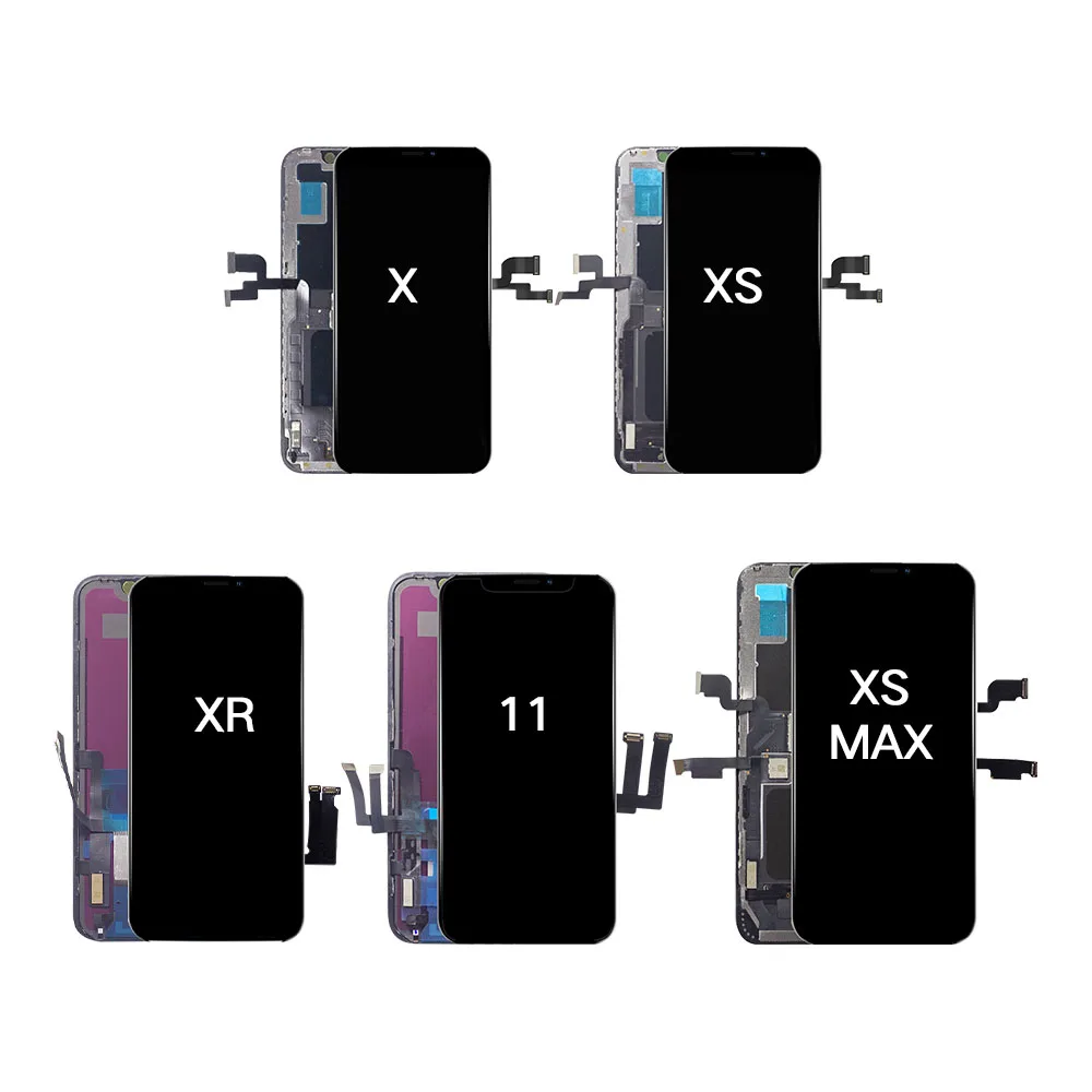 OG AMOLED mobile phone lcd screen wholesale phone display lcd for iphone X XS Xr XS MAX 11 lcd digitizer touch screen for iphone