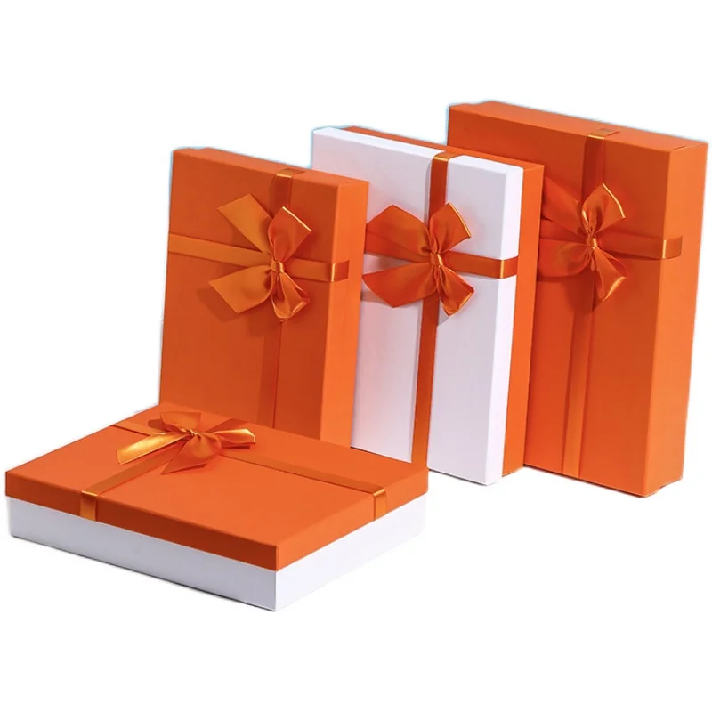 manufacturer customized new rectangular clamshell book packaging box to order health care cosmetics with hand gift box spot