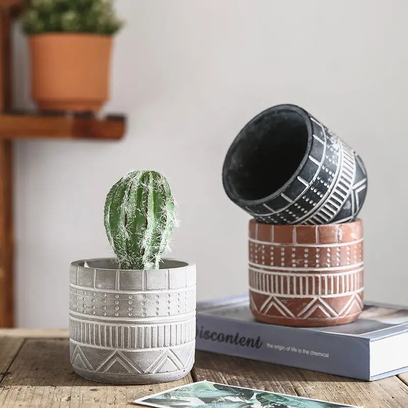 Wholesale Terracotta Pots Classic Bonsai Ceramic Flower pot Multi-Size Succulents cactus Red Clay Planter Pots