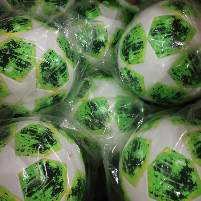 TOP quality good design custom PU leather  training match football soccer ball size 5