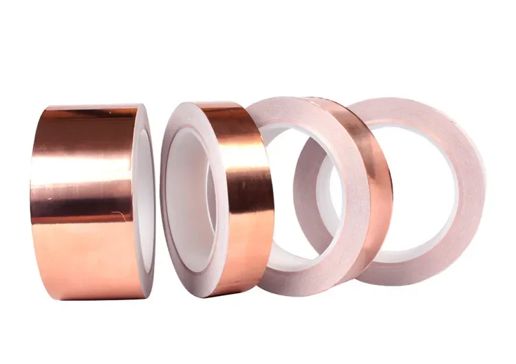 50M Adhesive EMI Shielding Heat Resistant Repair Tape Anti-static Repair Tape Single Sided Conductive Copper Foil Tape