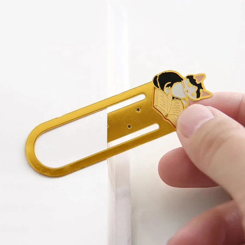 metal zincy alloy unique enamel bookmark