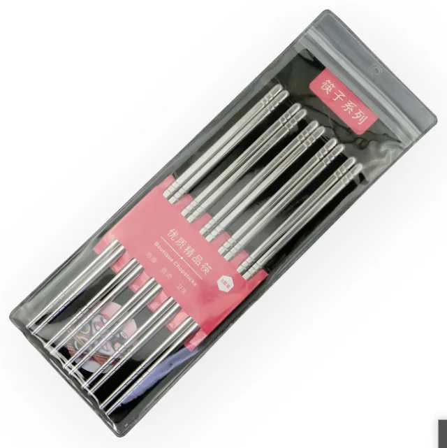 Best Selling Wholesale Custom Metal Stainless Steel Chopsticks for Sushi Wedding Gift Souvenirs