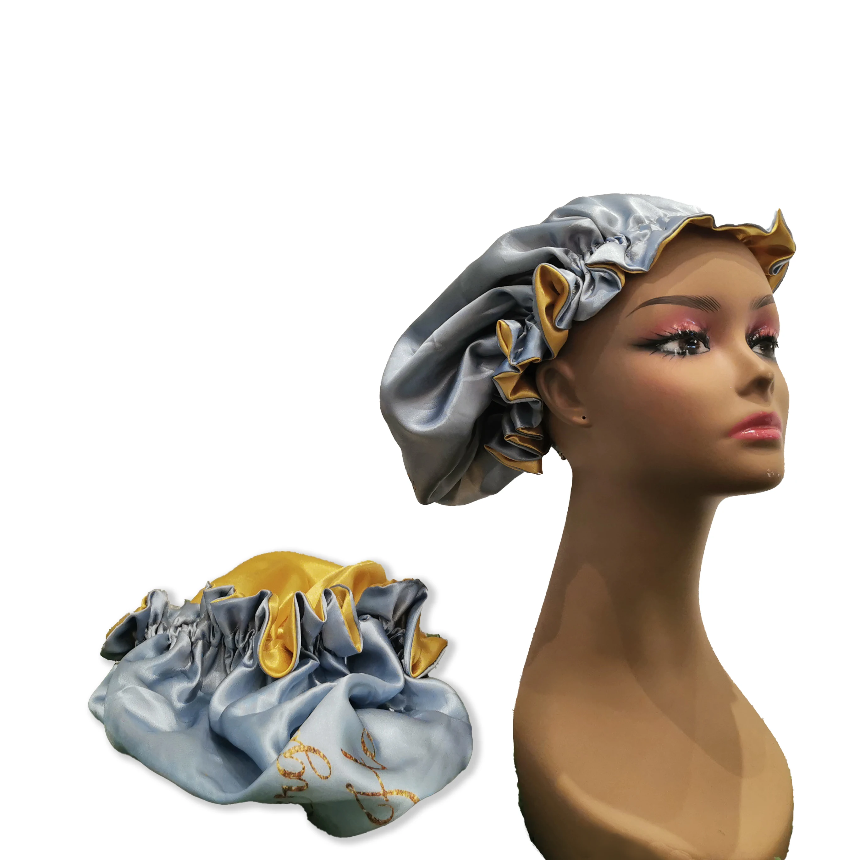 
BABY and ADULT Hair Bonnets Silk With Best Quality Double Layer Satin Bonnets With Custom Logo 