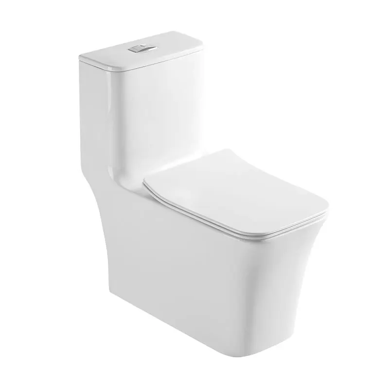 Sanitary Ware Manufacturers Square Toilet Toilets Plunger China One Piece Wc Toliet Ceramic UF Material Soft Closing Seat 20 Set